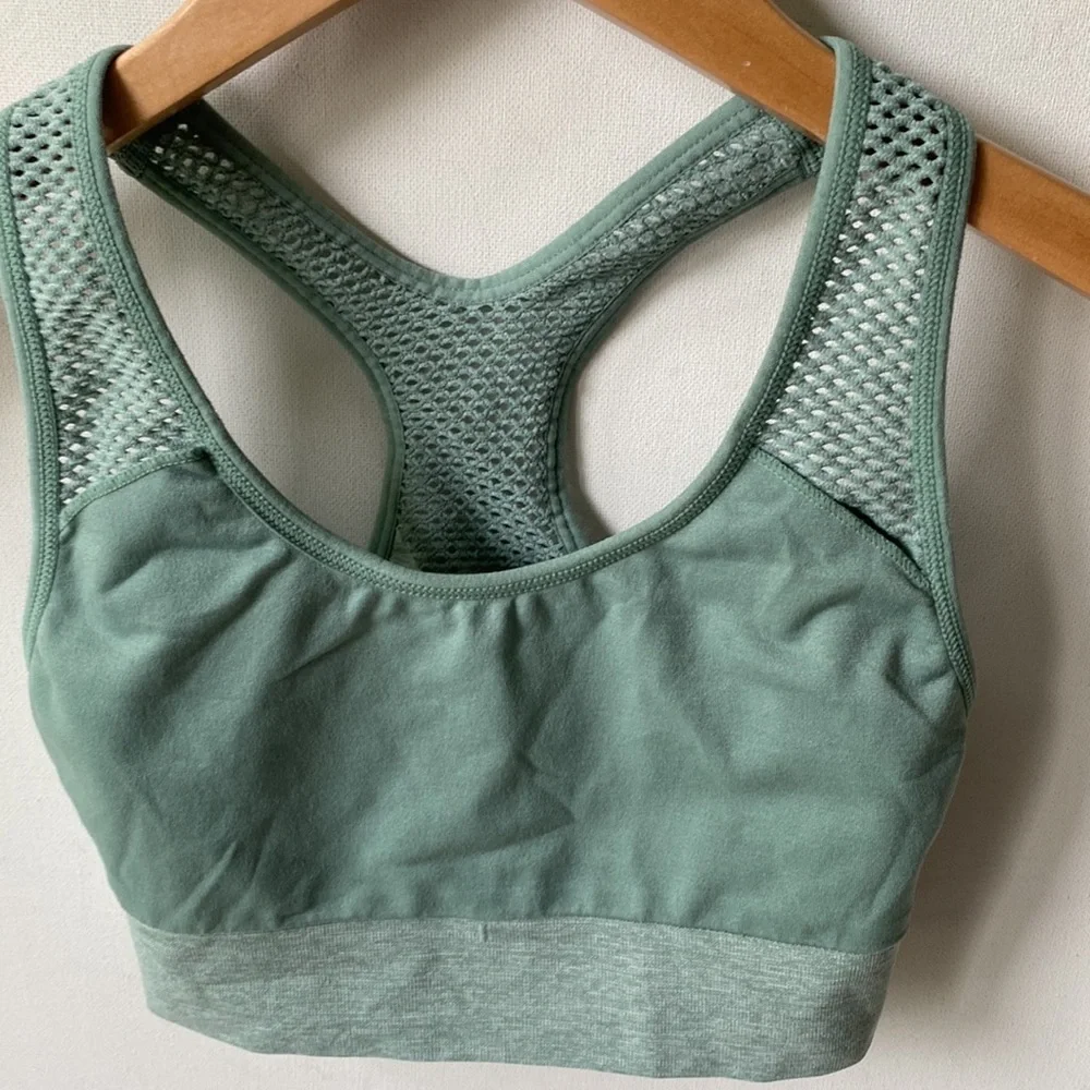PINK Sport Victoria's Secret Light green Sports Bra, Size XS